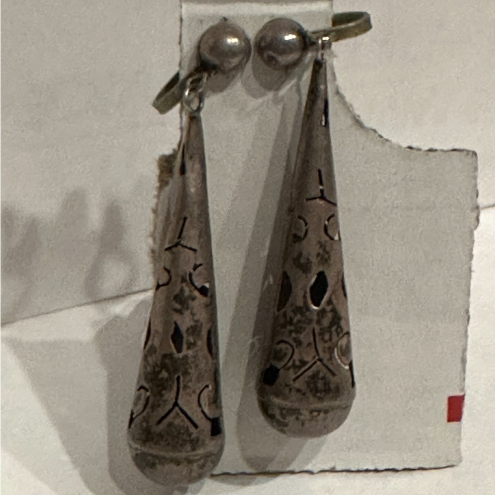 Vintage Sterling Silver clip / twist on Earrings